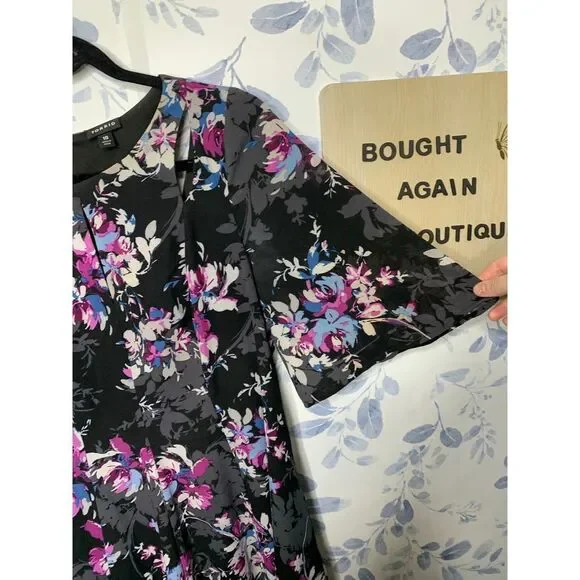 Torrid Size 10 Floral Short Sleeve Dress - Picture 4 of 8
